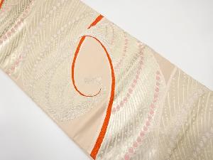 アンティーク　孔雀模様織り出し袋帯（材料）